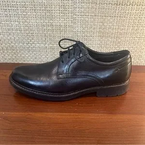 ?HP?Johnson & Murphy Black Leather Plain Toe Lug Sole Lace Oxford Shoes 10.5 Johnston & Murphy | Shoes | Hpjohnson Murphy Black Leather  main image 3